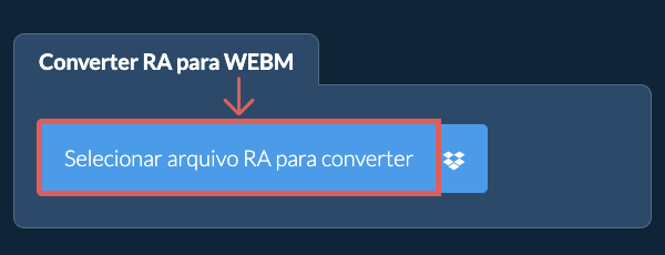 Converter RA para WEBM