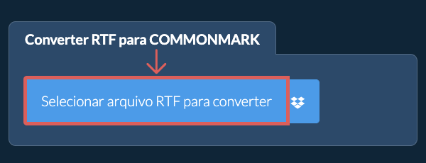 Converter RTF para COMMONMARK
