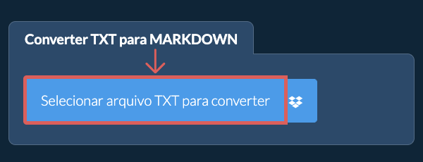 Converter TXT para MARKDOWN