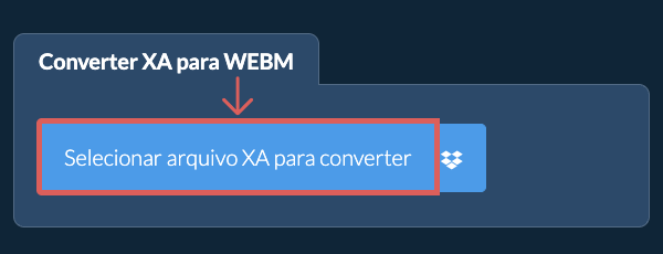 Converter XA para WEBM
