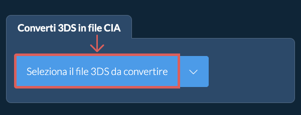 Converti 3DS in file CIA