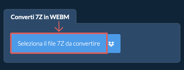 Converti 7Z in WEBM