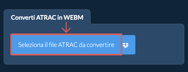 Converti ATRAC in WEBM
