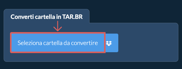 Converti cartella in TAR.BR