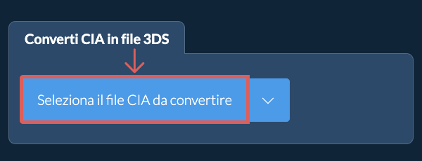 Converti CIA in file 3DS