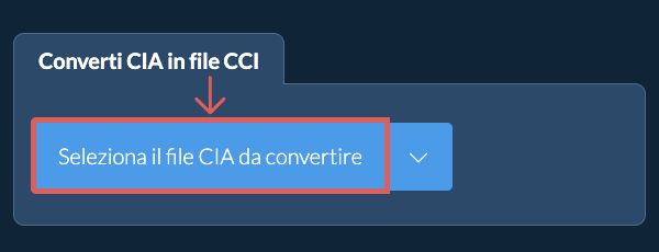Converti CIA in file CCI