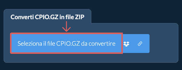 Converti CPIO.GZ in file ZIP