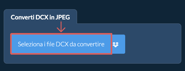 Converti DCX in JPEG