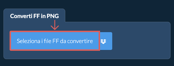 Converti FF in PNG