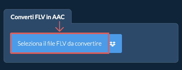 Converti FLV in AAC