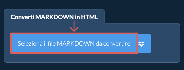 Converti MARKDOWN in HTML