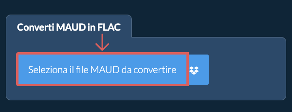 Converti MAUD in FLAC