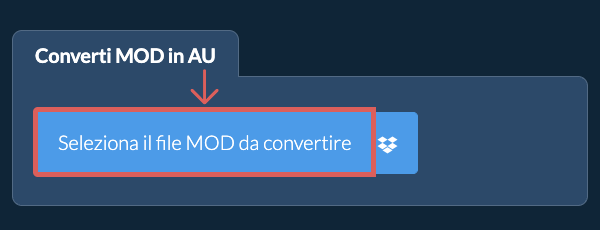 Converti MOD in AU