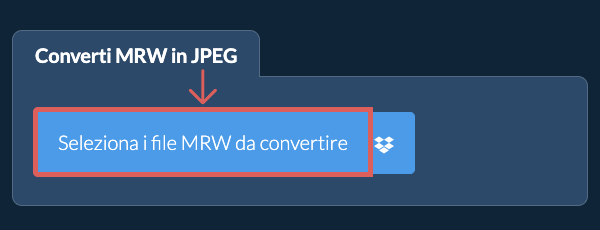 Converti MRW in JPEG
