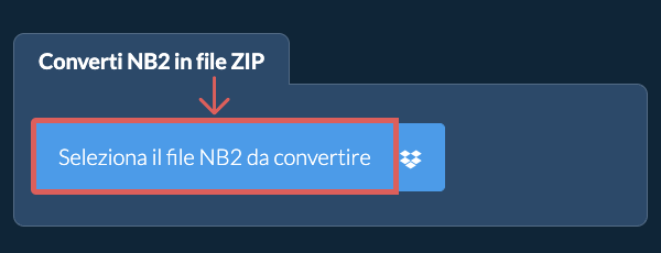 Converti NB2 in file ZIP