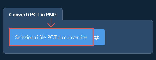 Converti PCT in PNG