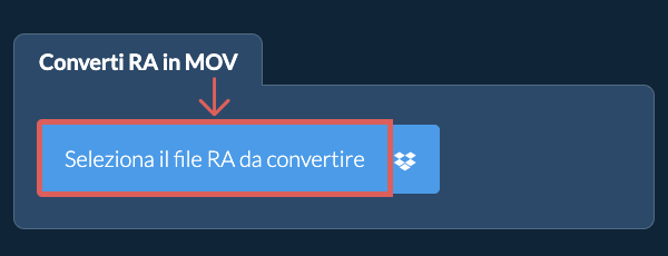 Converti RA in MOV