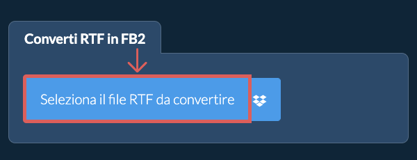 Converti RTF in FB2