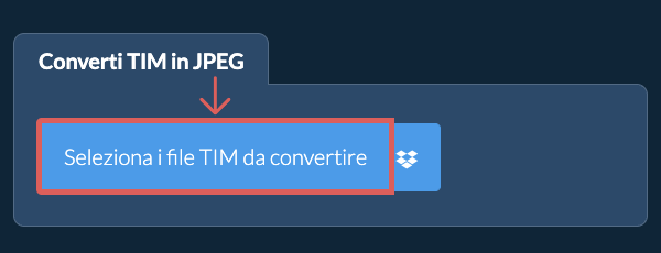 Converti TIM in JPEG
