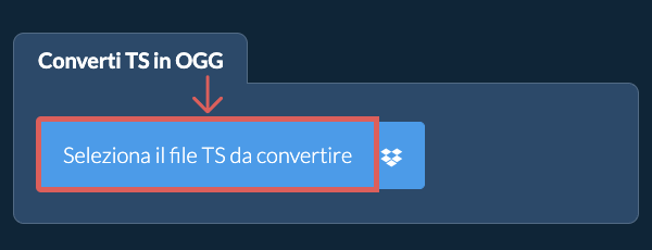 Converti TS in OGG