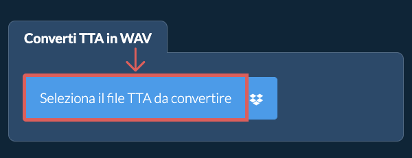 Converti TTA in WAV