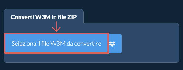 Converti W3M in file ZIP