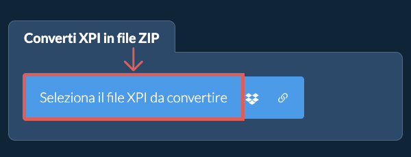 Converti XPI in file ZIP