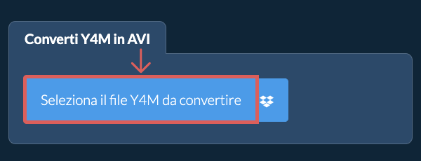 Converti Y4M in AVI