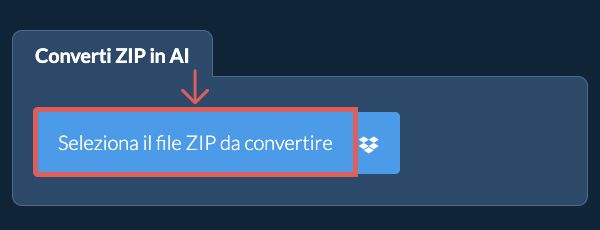 Converti ZIP in AI