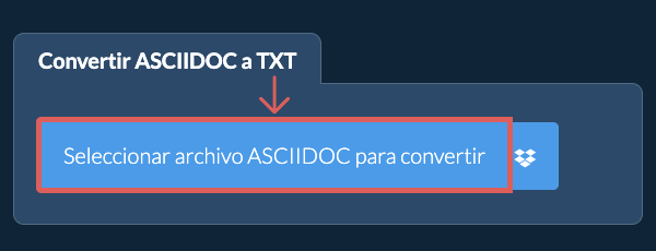 Convertir ASCIIDOC a TXT