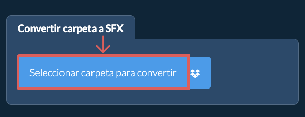 Convertir carpeta a SFX
