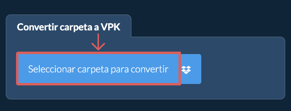 Convertir carpeta a VPK
