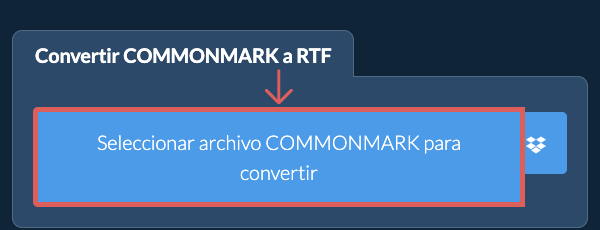 Convertir COMMONMARK a RTF