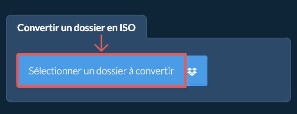 Convertir un dossier en ISO
