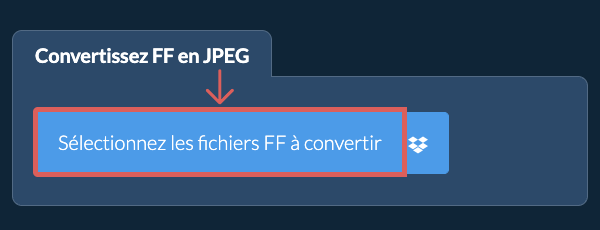 Convertissez FF en JPEG