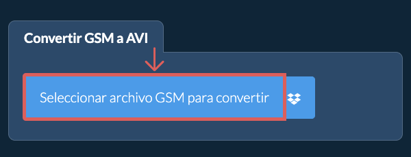 Convertir GSM a AVI