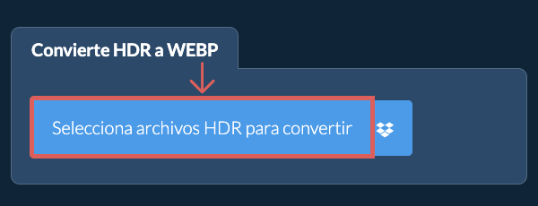 Convierte HDR a WEBP