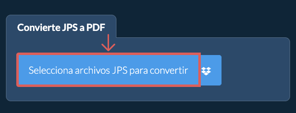 Convierte JPS a PDF