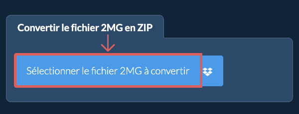 Convertir le fichier 2MG en ZIP