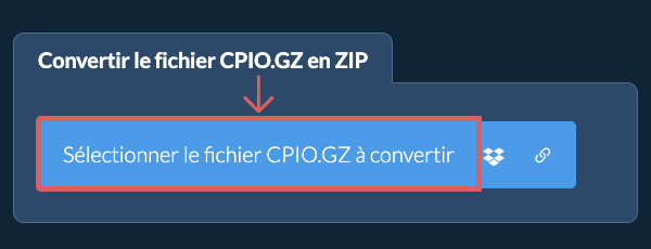 Convertir le fichier CPIO.GZ en ZIP