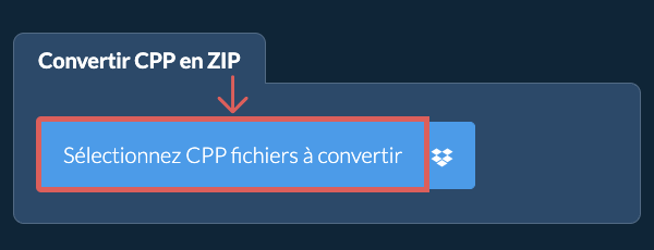 Convertir CPP en ZIP