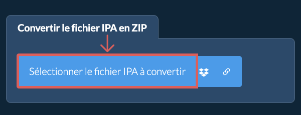 Convertir le fichier IPA en ZIP