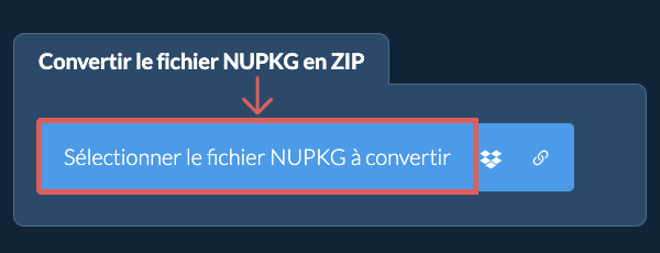 Convertir le fichier NUPKG en ZIP