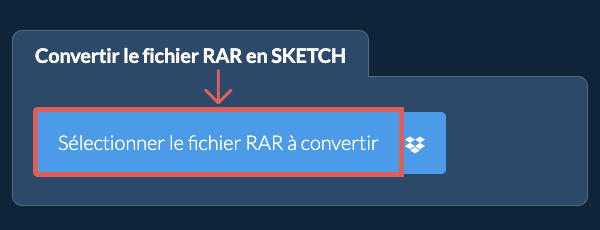 Convertir le fichier RAR en SKETCH