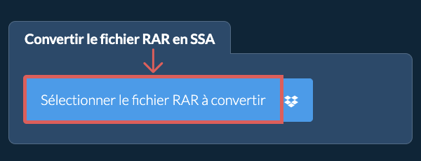 Convertir le fichier RAR en SSA