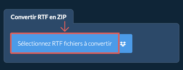 Convertir RTF en ZIP