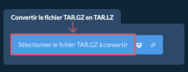 Convertir le fichier TAR.GZ en TAR.LZ