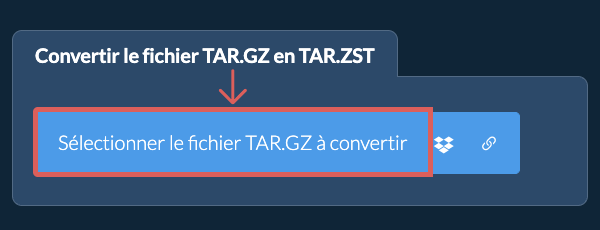 Convertir le fichier TAR.GZ en TAR.ZST