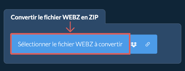 Convertir le fichier WEBZ en ZIP