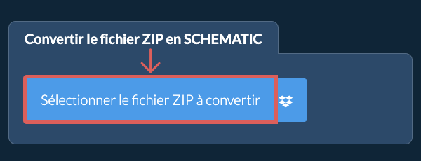 Convertir le fichier ZIP en SCHEMATIC